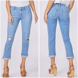 Paige Women's Brigitte Cotton Jeans Ratatouille Destructed Size‎ 30